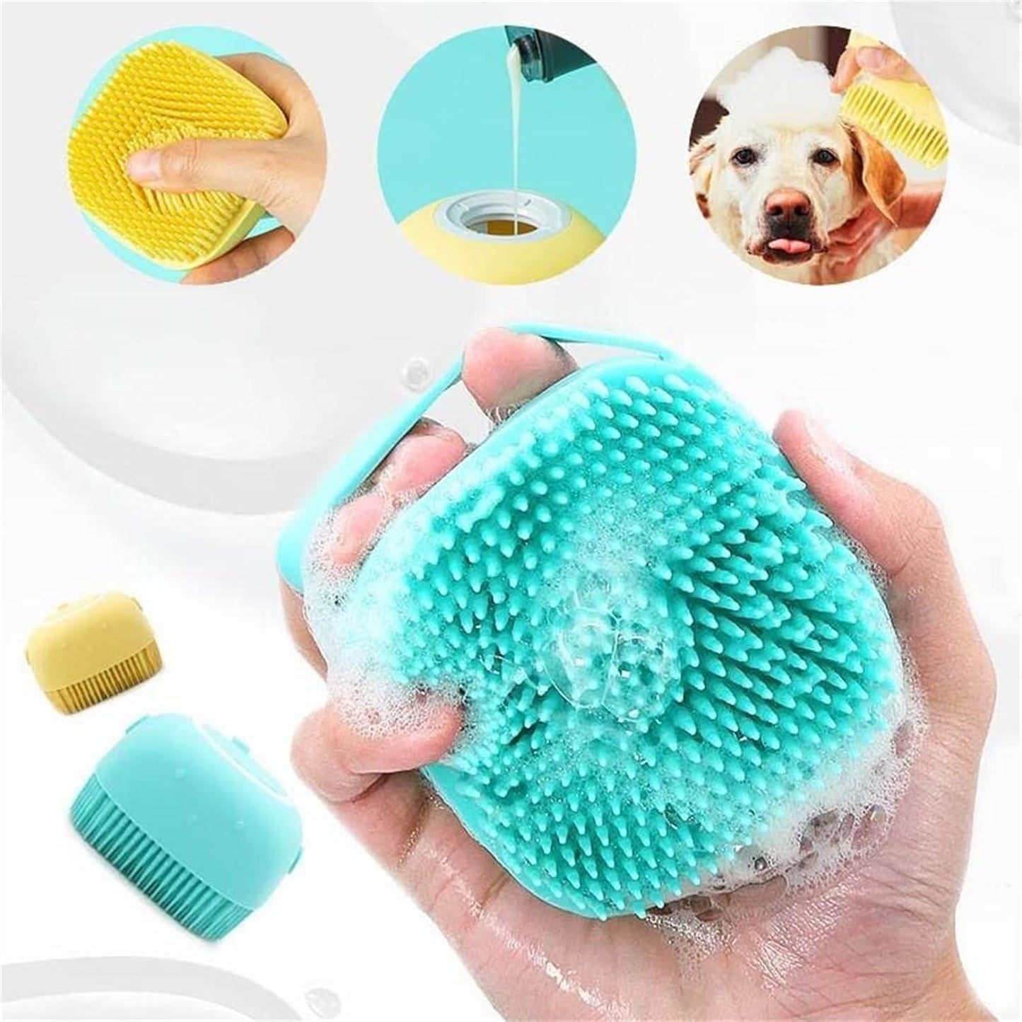 Cepillo de Champú y Masaje para Mascotas