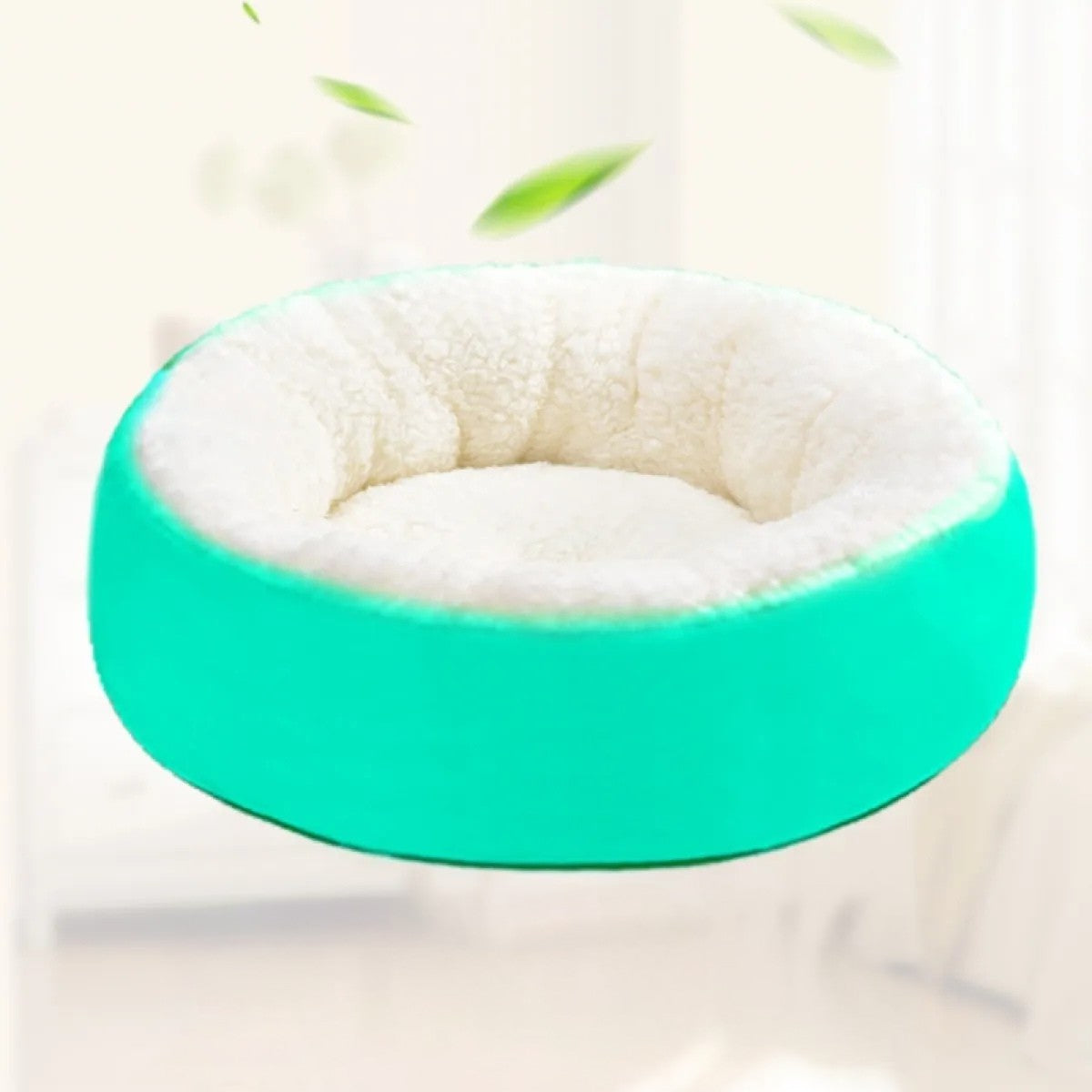 Cama Redonda de Lana para Mascotas