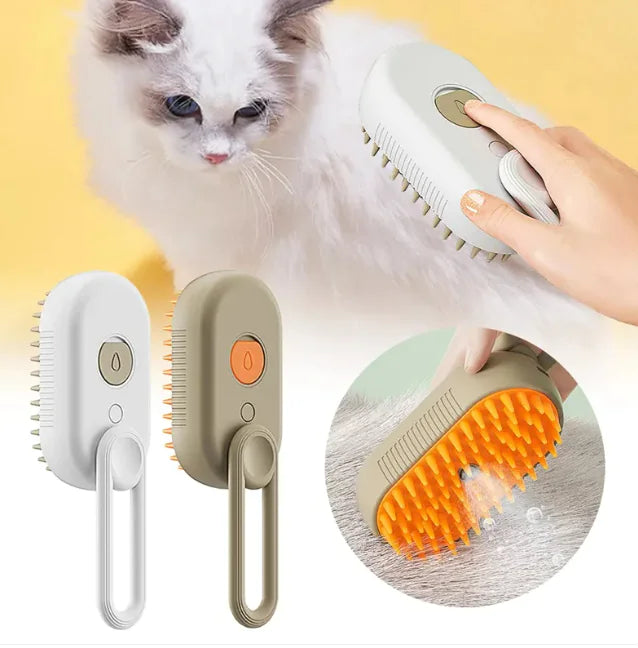 Cepillo Masaje con Vapor Para Mascotas