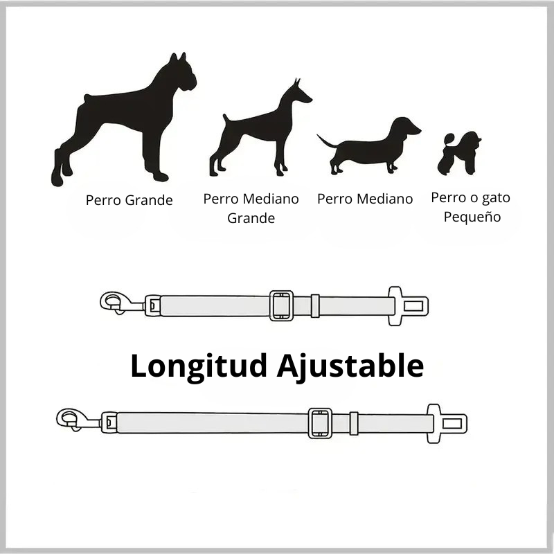 Cinturón de Seguridad para Mascotas Ajustable