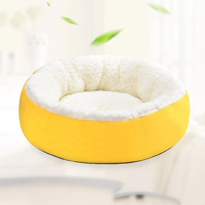 Cama Redonda de Lana para Mascotas